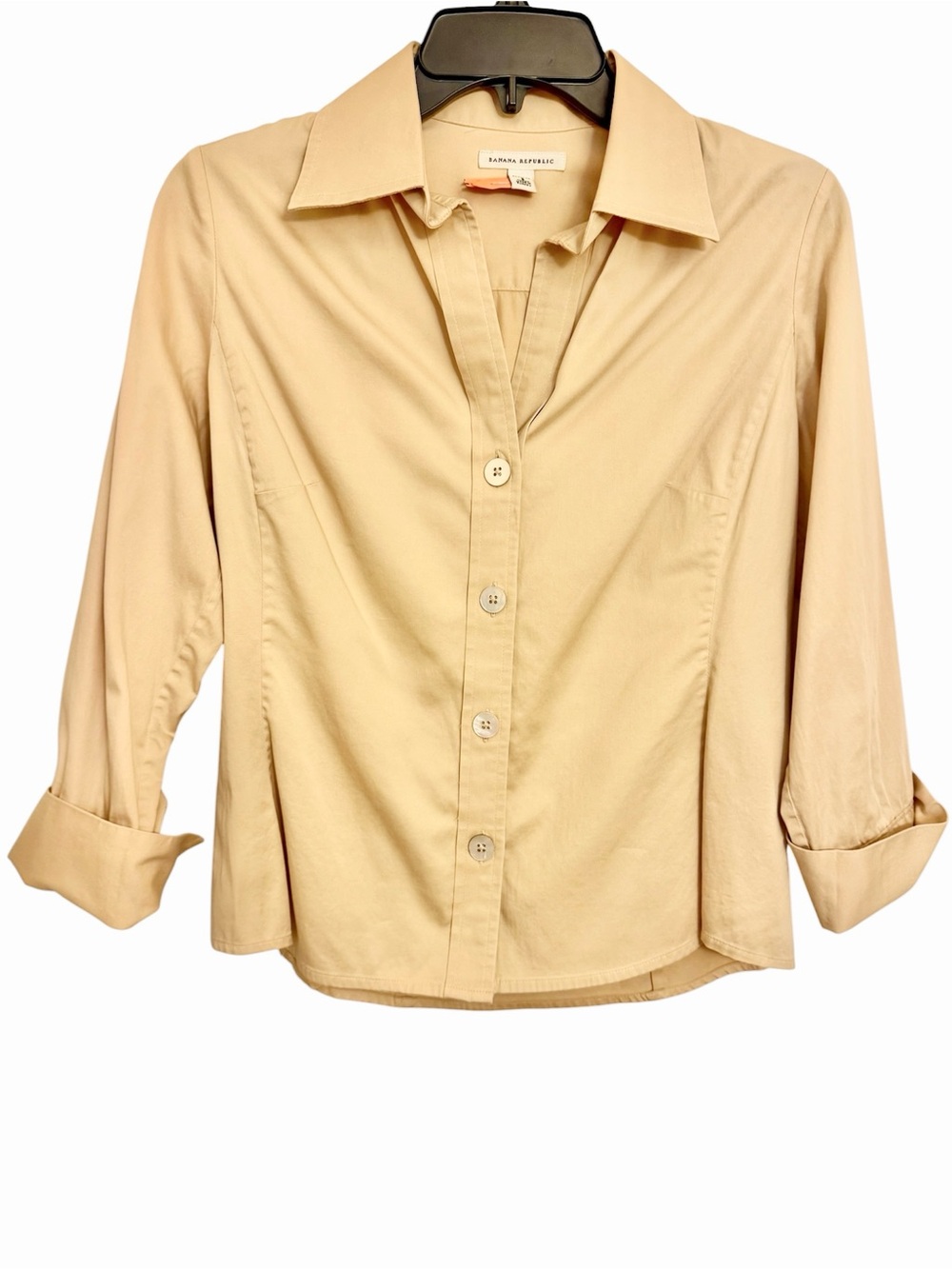 Banana Republic Tailored Button-Down Shirt in Light Yellow